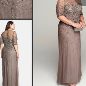 Adrianna Papell sequined gown. NWT. 18W